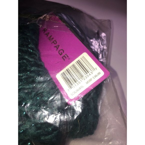 Rampage Women's Knit Scarf in Teal, Retail $36.00 - Picture 3 of 5